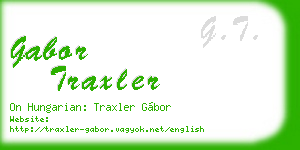 gabor traxler business card